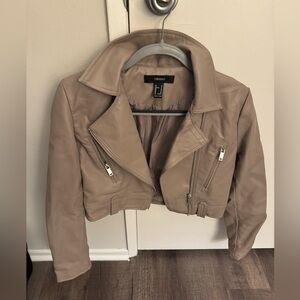 H&M Beige Leather Jacket